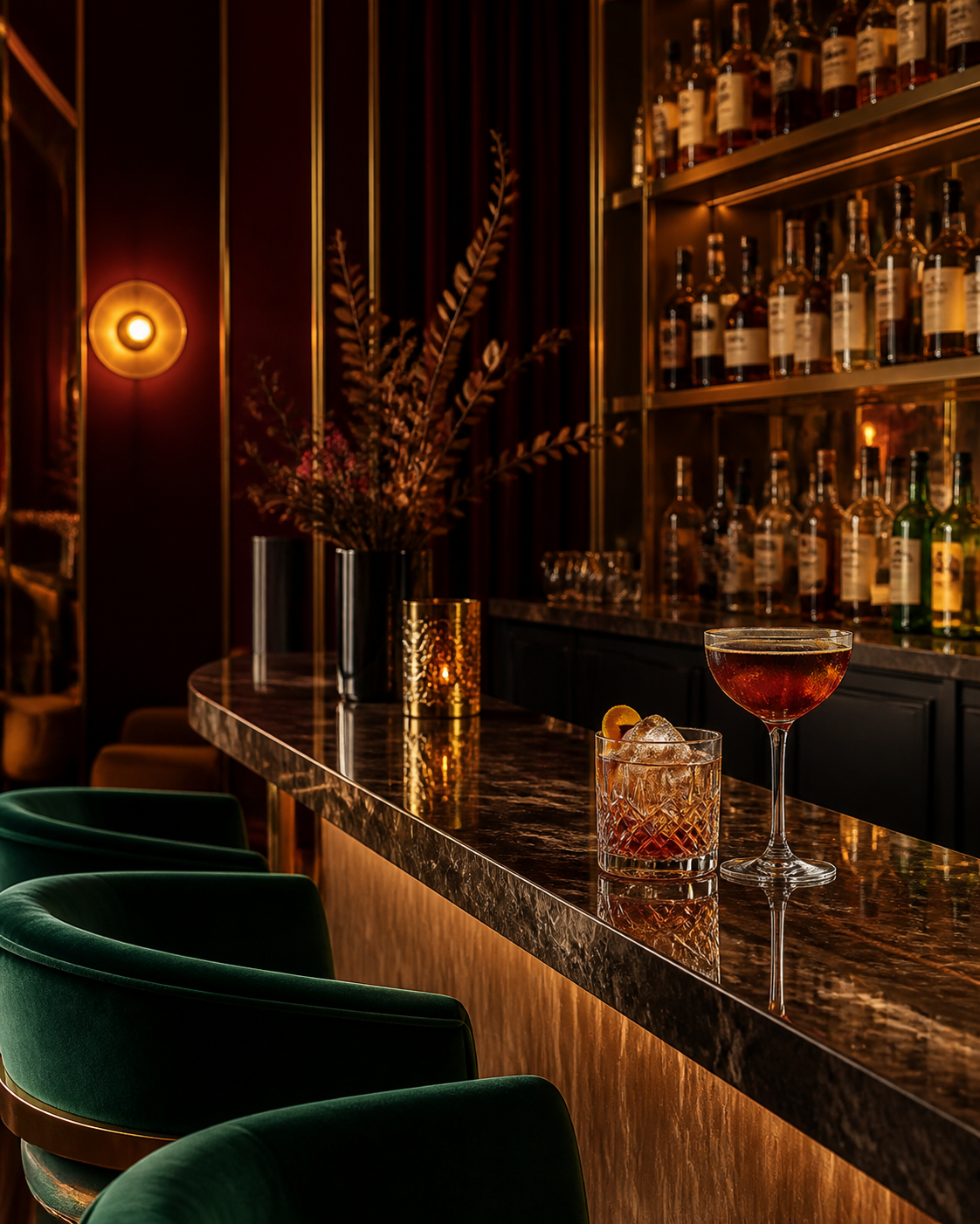 Bar der Velour Tafel